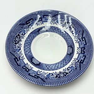 Blue Willow by Churchill saucer plate.